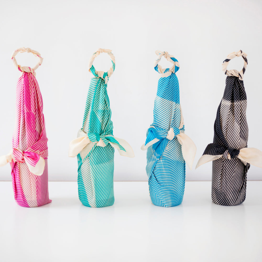 “Folded Paper” Black Furoshiki
