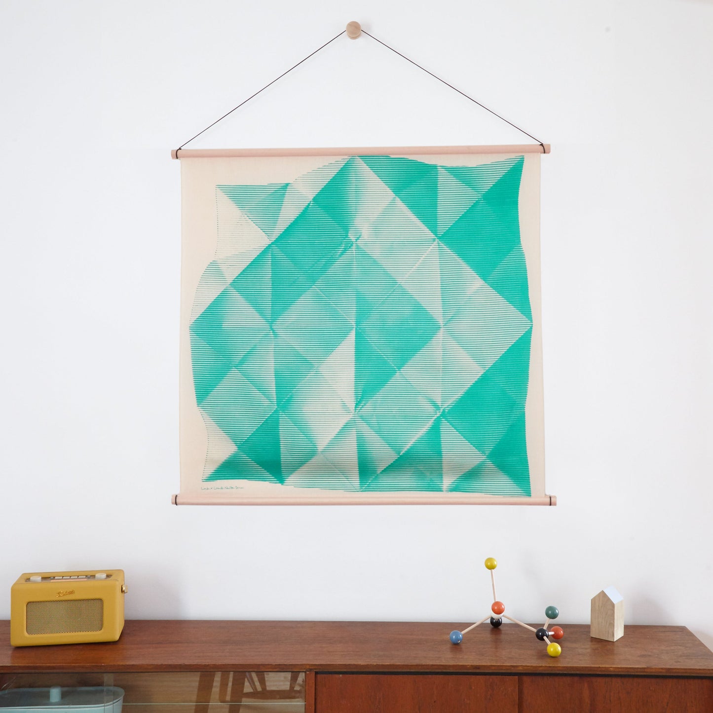 「Folded Paper Green」風呂敷