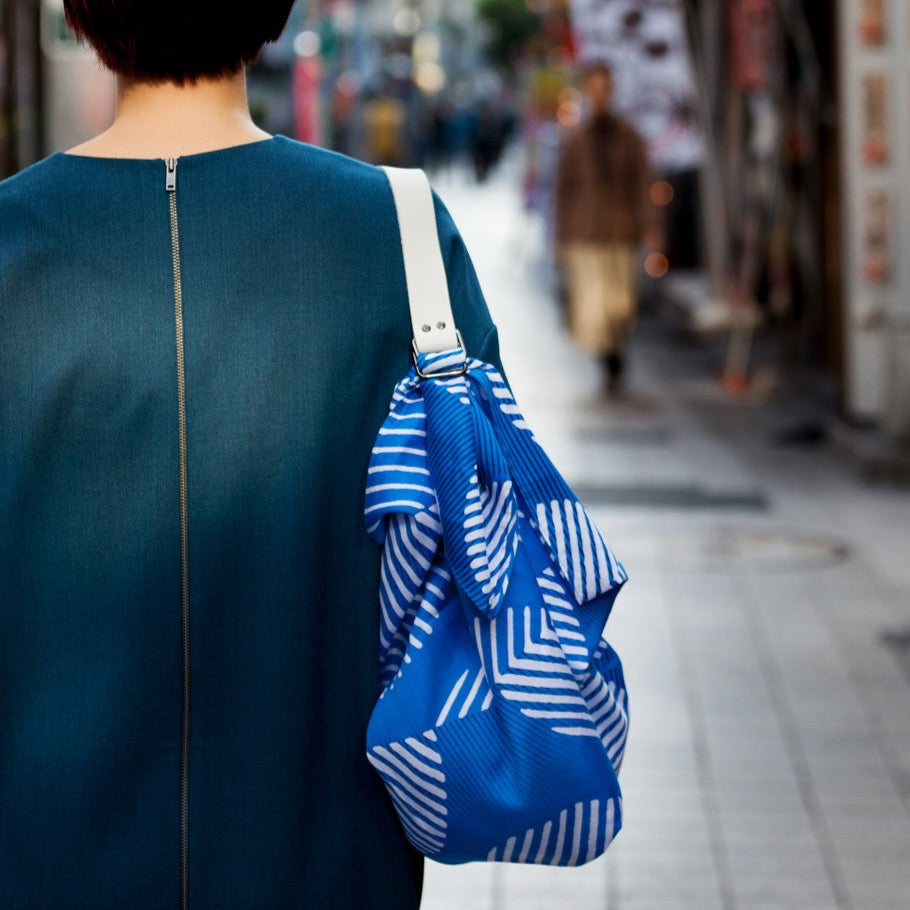 「Dots Blue」風呂敷バッグセット