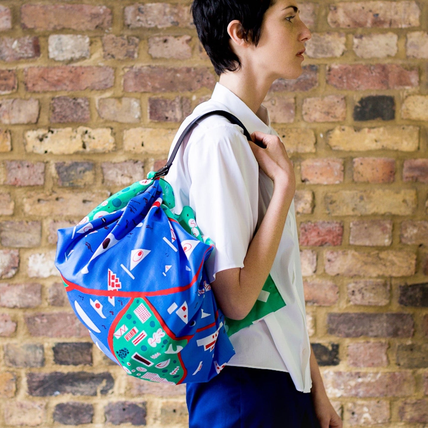 「Stockholm Green」風呂敷 & ストラップセット