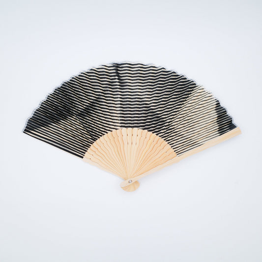 白竹堂 x Link Collective アップサイクル扇子 フォールデッドペーパー (ブラック)