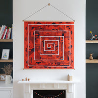 Hinoki Wooden Furoshiki Hanger with Nylon Cord (Long or Short)