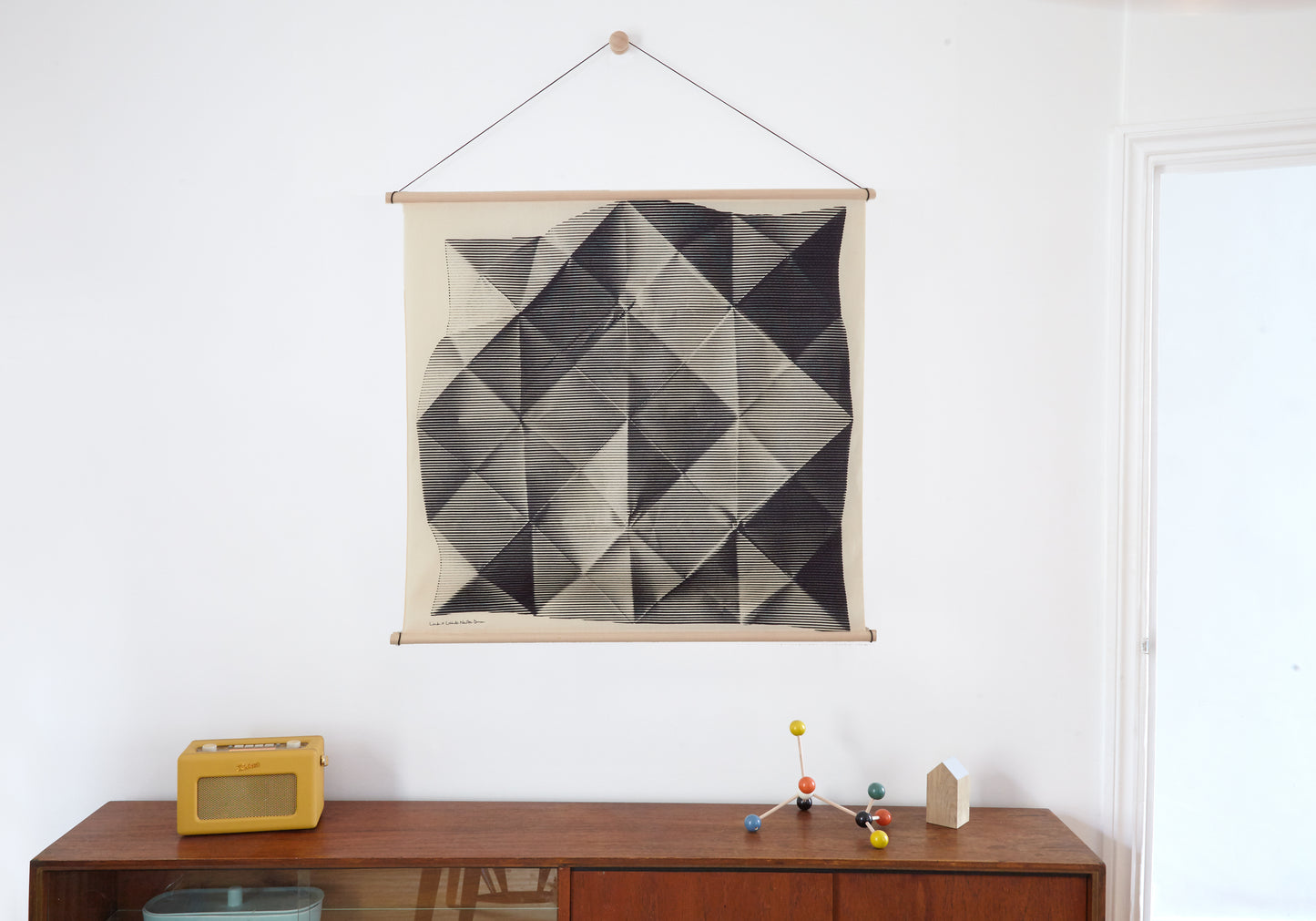 「Folded Paper Black」風呂敷