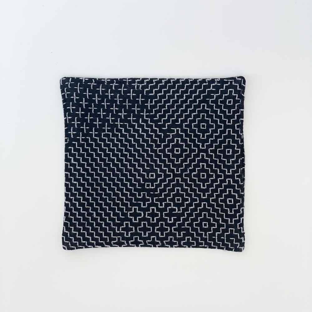 Sashiko Coaster Dark Navy