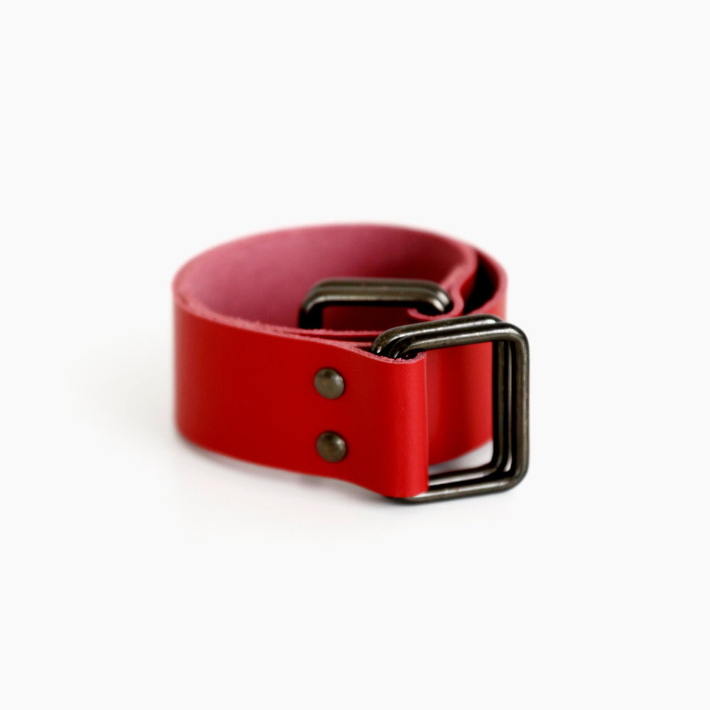 Red Leather Carry Strap