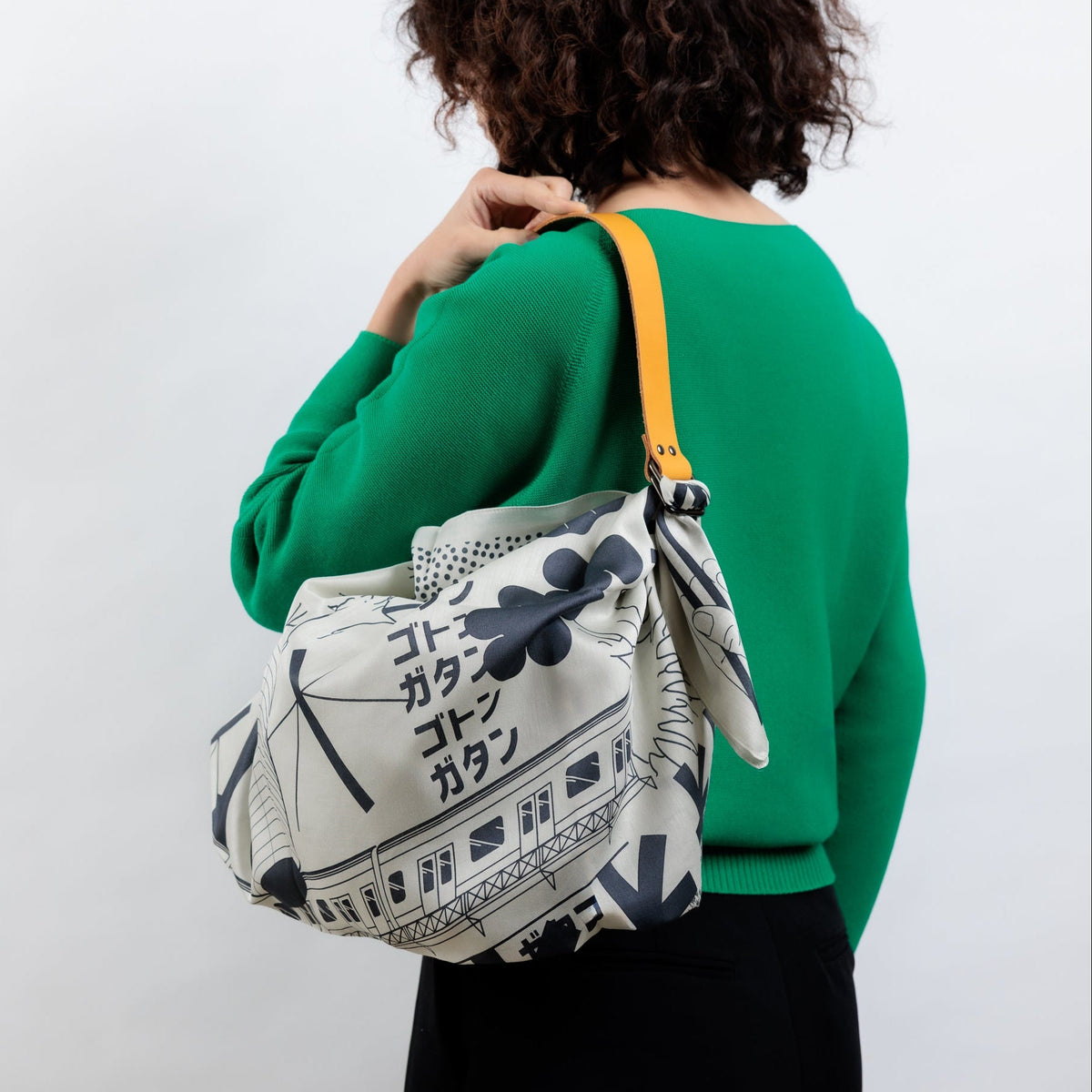 Mustard Leather carry strap