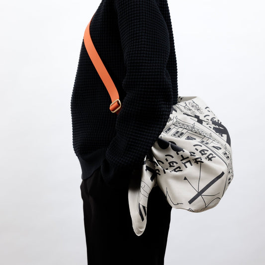 「Tokyo Manga Midnight Blue & Orange」風呂敷アジャスタブルストラップセット