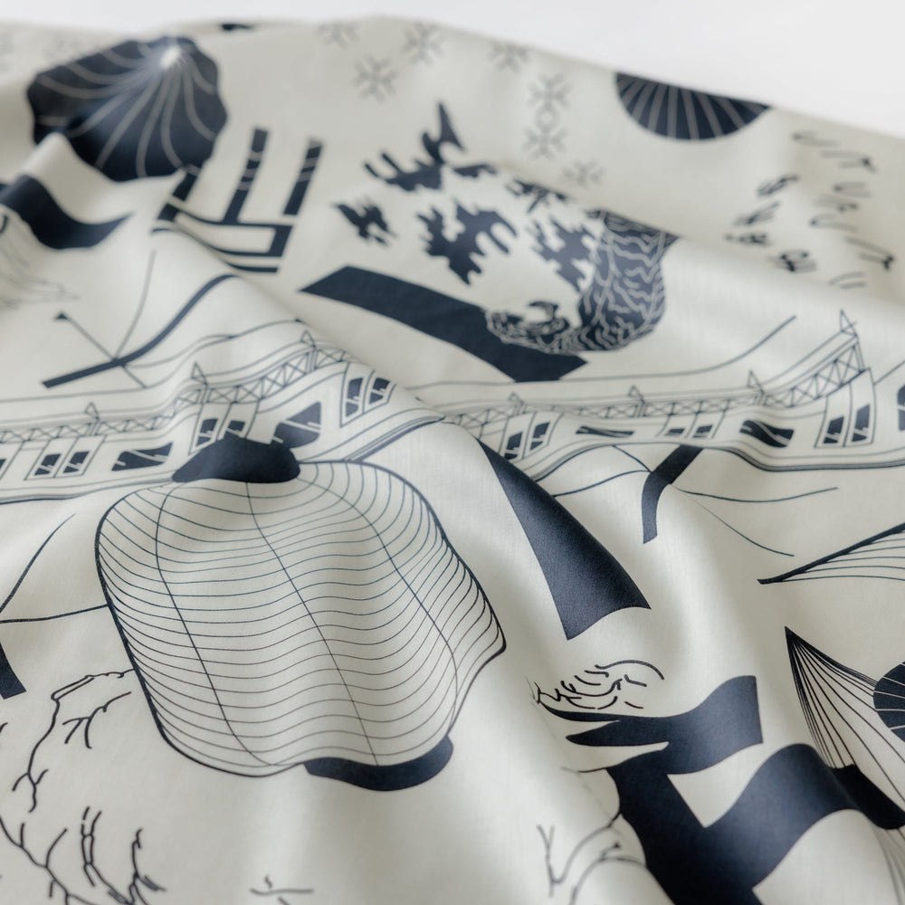 Tokyo Manga Midnight Blue & Mustard Adjustable Leather Carry Strap Set