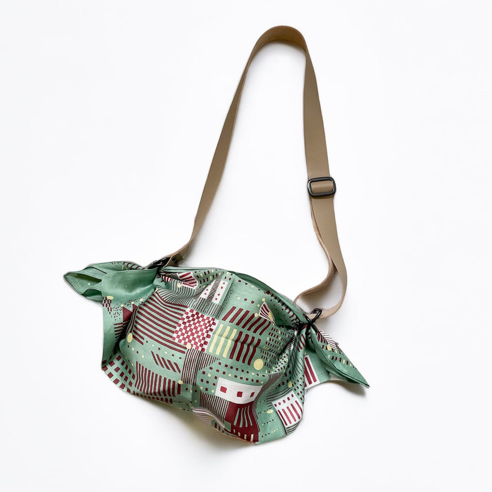 Adjustable Vegan Leather strap for furoshiki bag (Light Khaki)