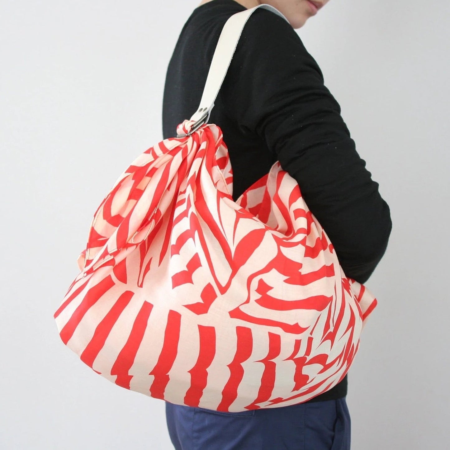 「Stripe Red」風呂敷 & ストラップセット