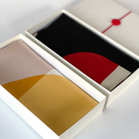 Gift box for furoshiki with mizuhiki ribbon