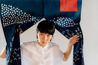 Mountain Folds 筒描き暖簾 (受注生産)