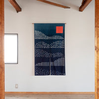 Mountain Folds 筒描き暖簾 (受注生産)