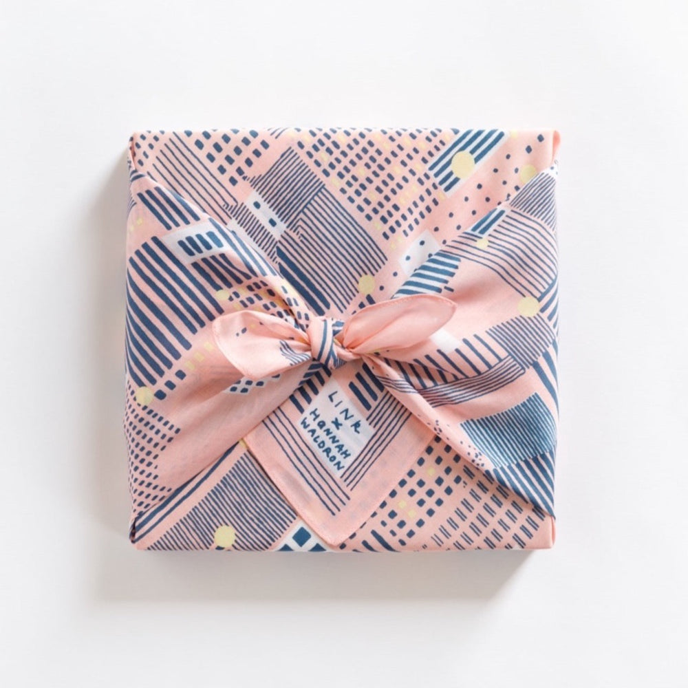 Tokyo Sakura Furoshiki & Wood Gift Box / Set of 2
