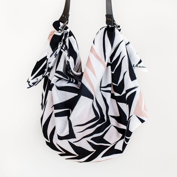 “Angles” furoshiki and carry strap bag set