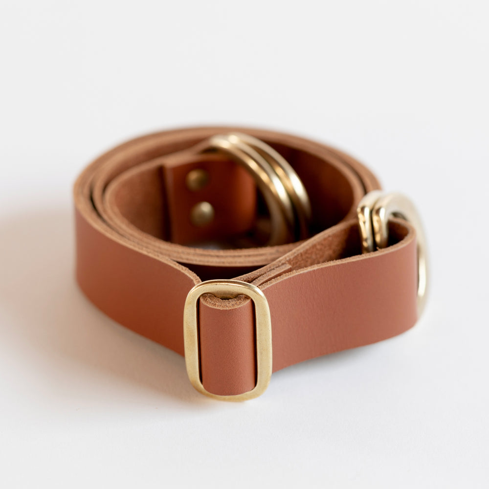 Arizona Sunrise & Adjustable Leather carry strap set (Caramel)