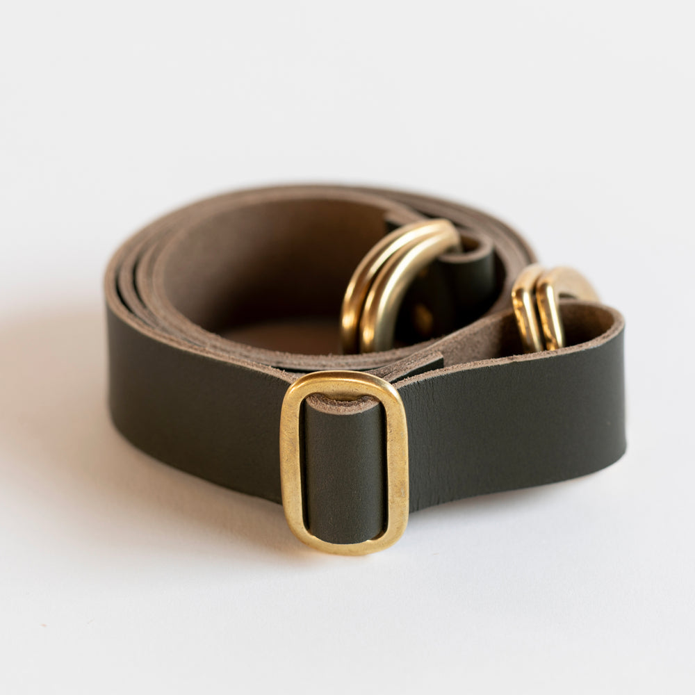 Arizona Midnight & Adjustable Leather carry strap set