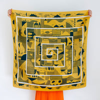 “Maze” furoshiki (mustard)