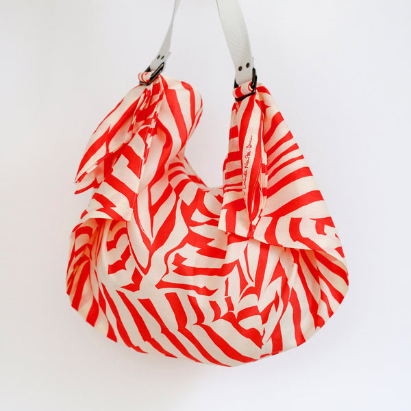 “Stripe” furoshiki (red) bag set