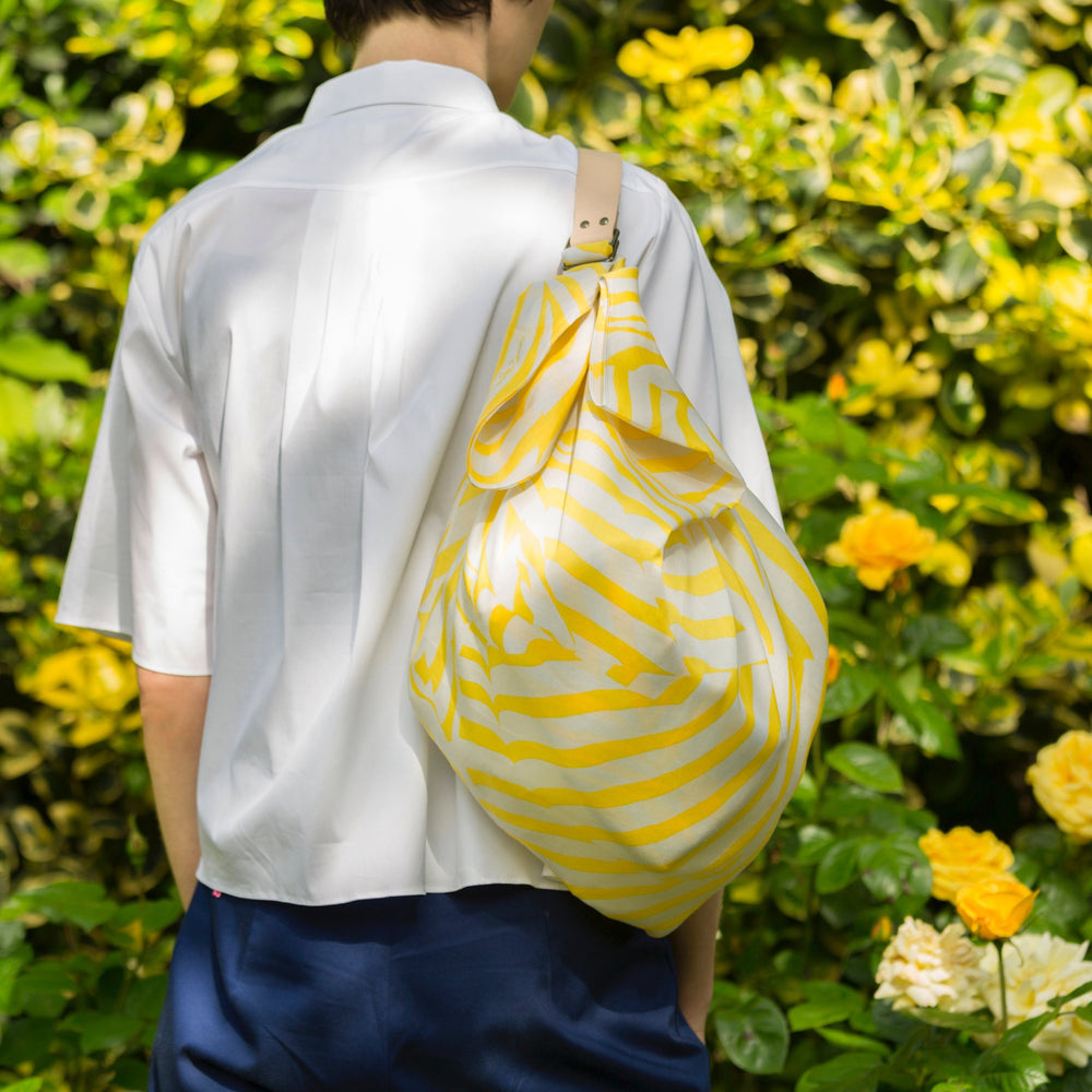 “Stripe” furoshiki (yellow) bag